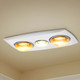 White 3-in-1 Bathroom Heater Fan Light 205mm White 3-in-1 Bathroom Heater Fan Light 205mm